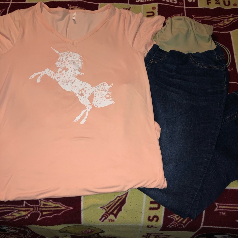 🤰Dark blue maternity jeans 💙